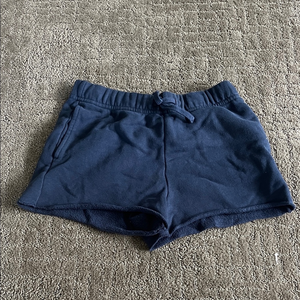 Navy Blue abercrombie kids sweat Shorts